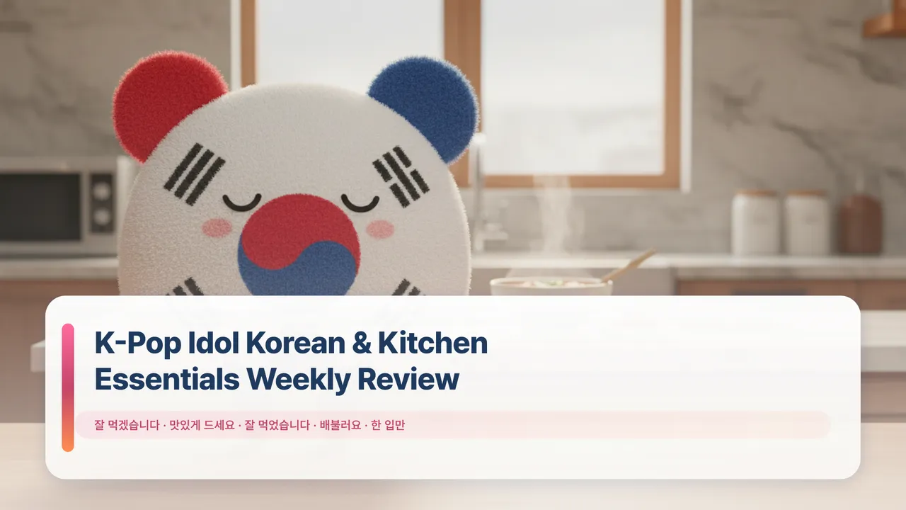 K-Pop Idol Korean & Kitchen Essentials Weekly Review