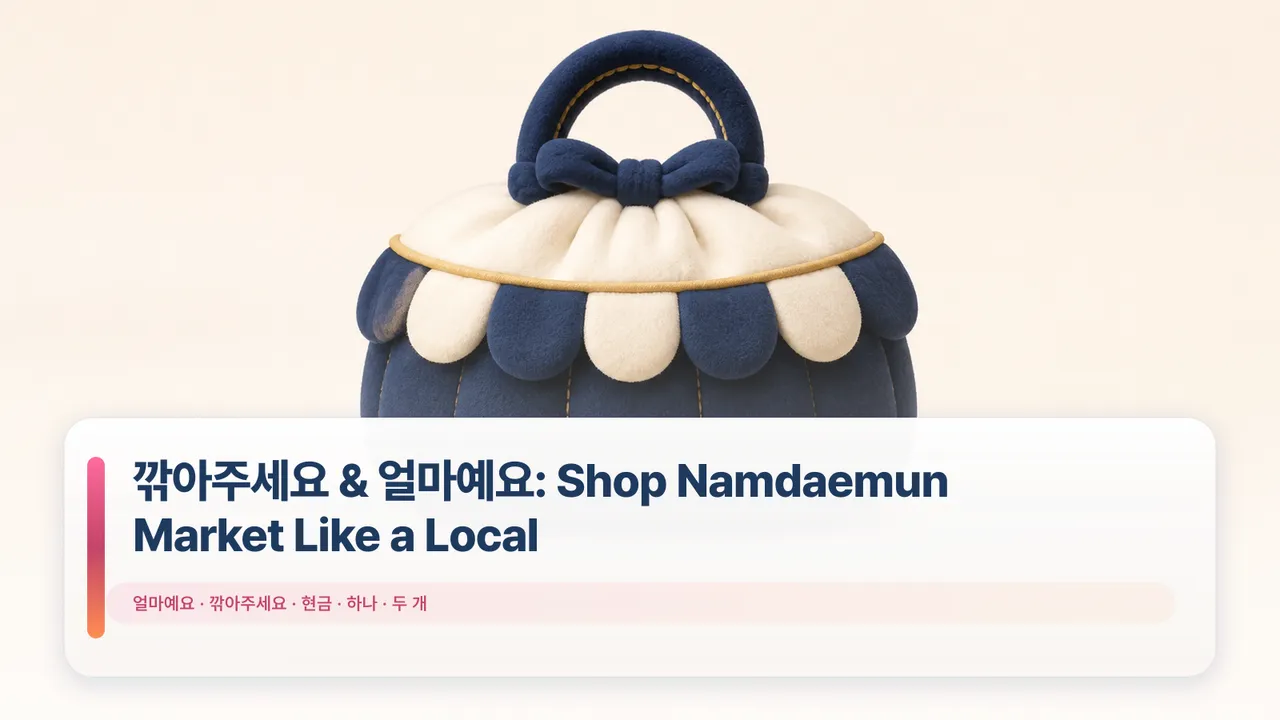 깎아주세요 & 얼마예요: Shop Namdaemun Market Like a Local