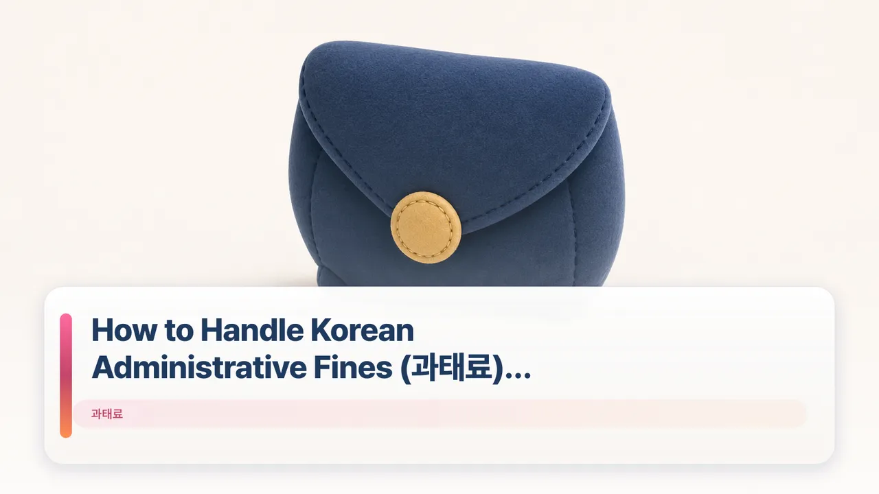 How to Handle Korean Administrative Fines (과태료) Politely